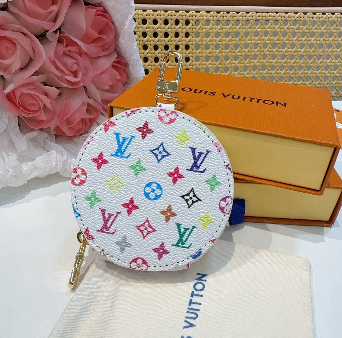 LOUIS VUITTON Canvas Mini Bag Bag Charm