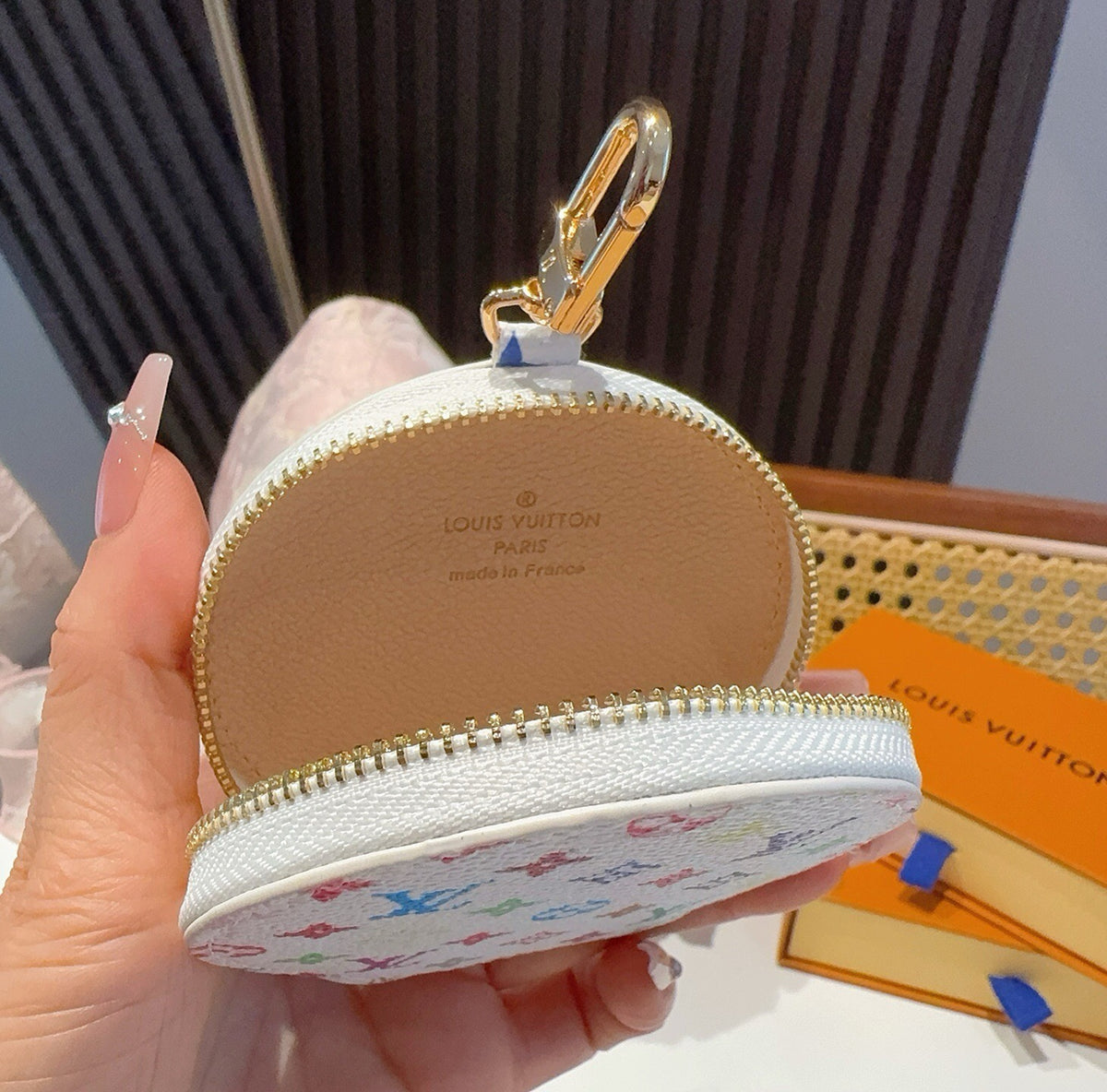 LOUIS VUITTON Canvas Mini Bag Bag Charm