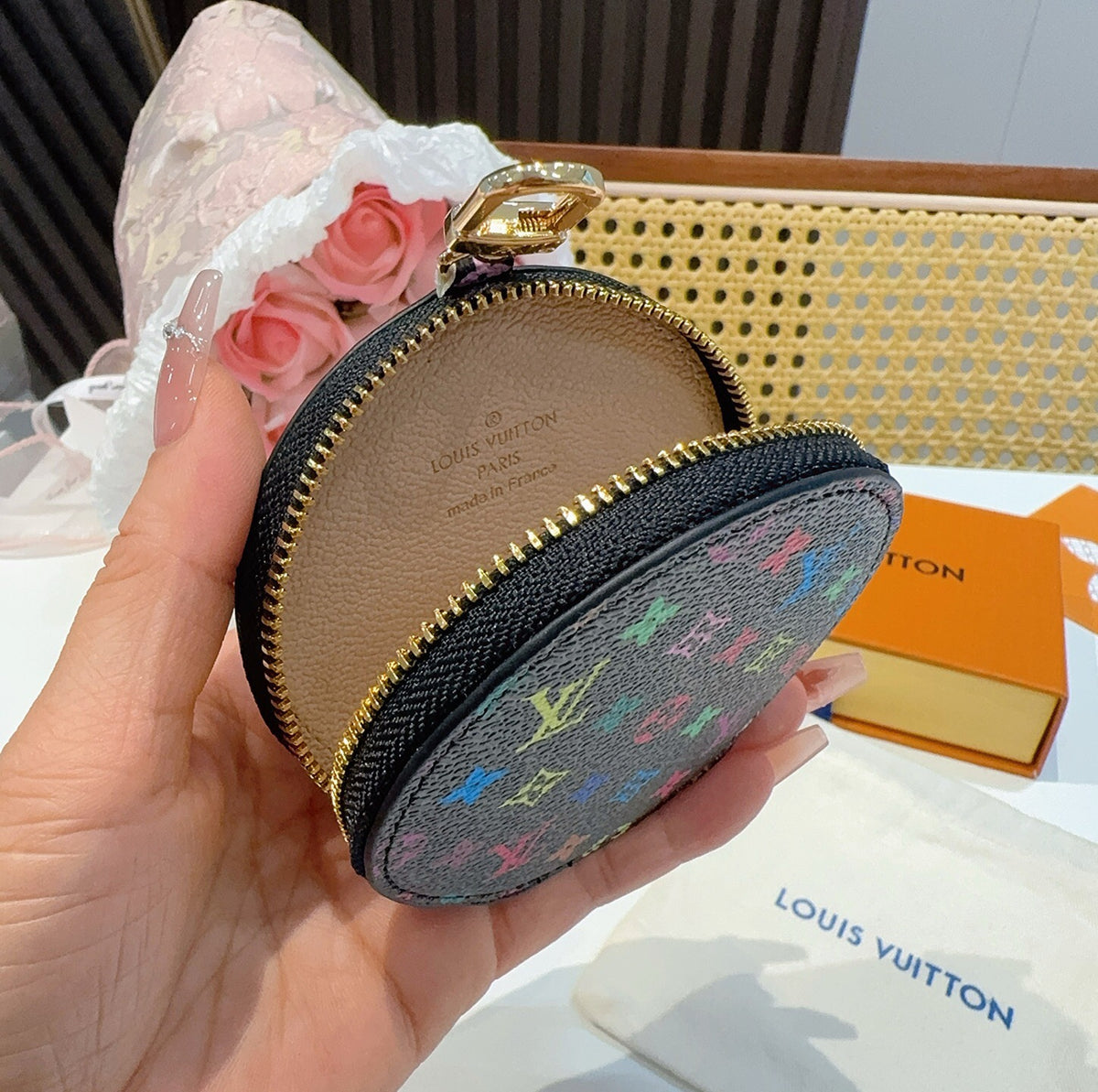 LOUIS VUITTON Canvas Mini Bag Bag Charm