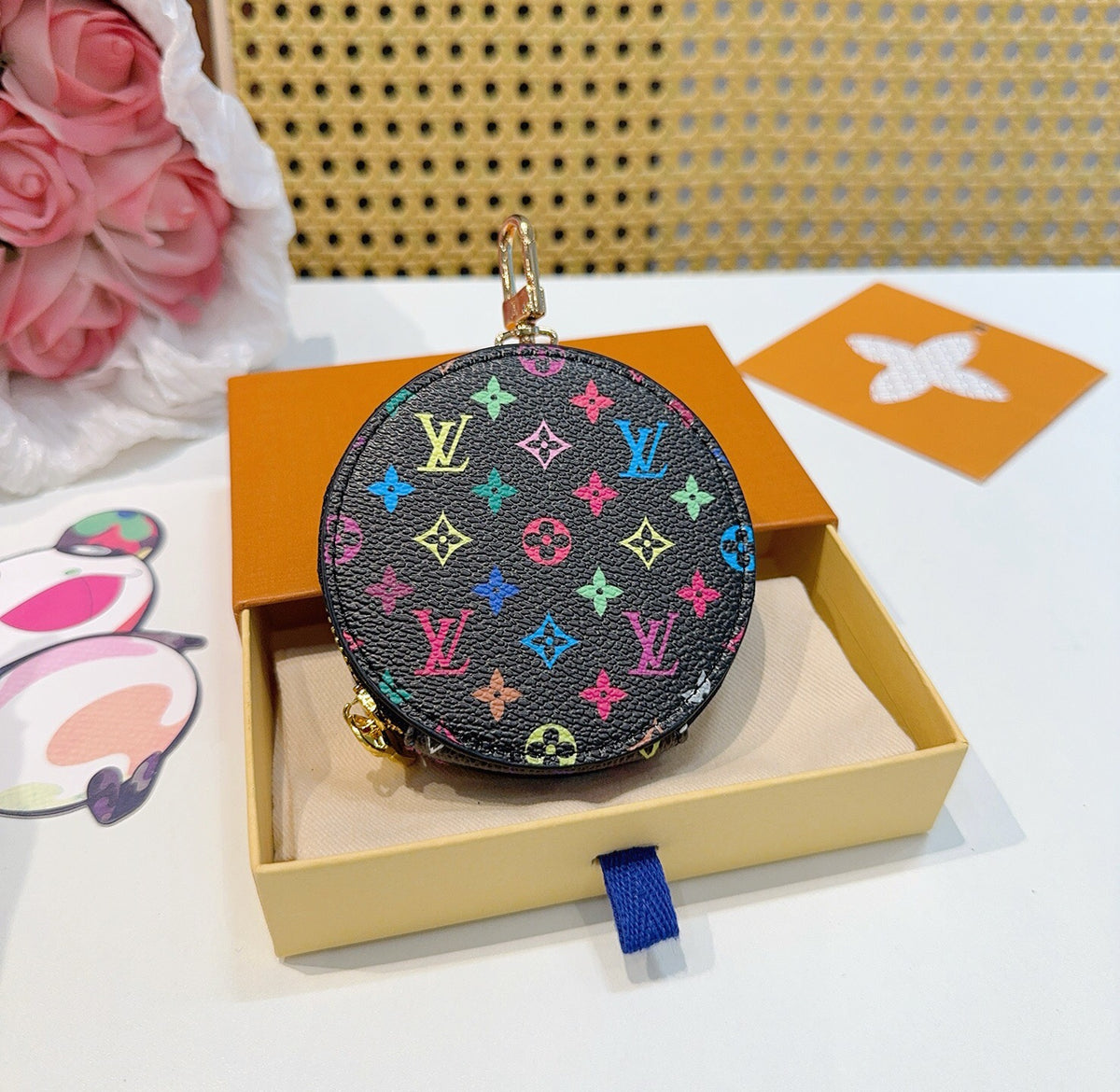 LOUIS VUITTON Canvas Mini Bag Bag Charm