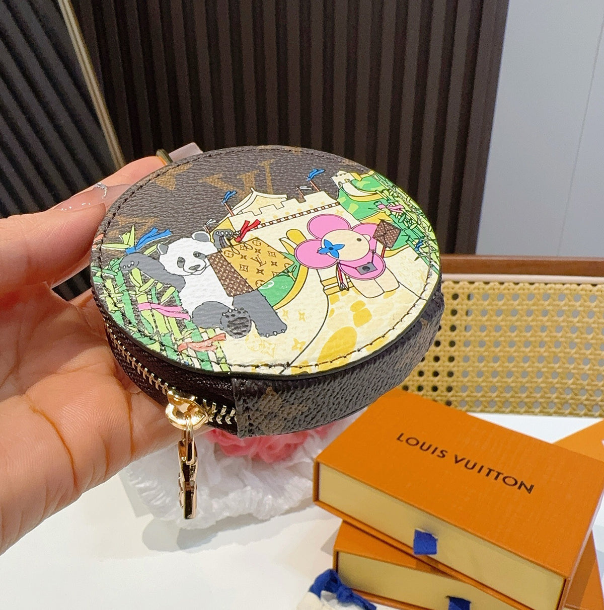 LOUIS VUITTON Canvas Mini Bag Bag Charm
