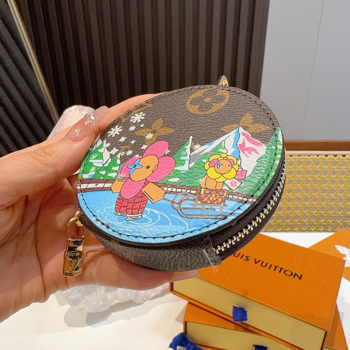 LOUIS VUITTON Canvas Mini Bag Bag Charm