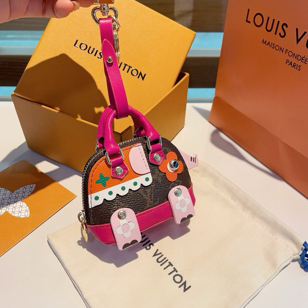 LOUIS VUITTON Metal Logo Mini Bag Bag Charm