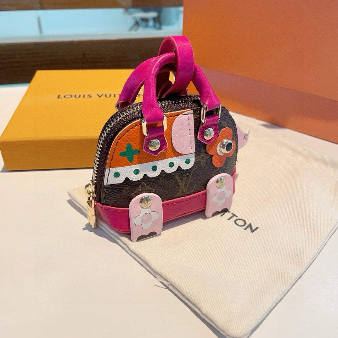 LOUIS VUITTON Metal Logo Mini Bag Bag Charm