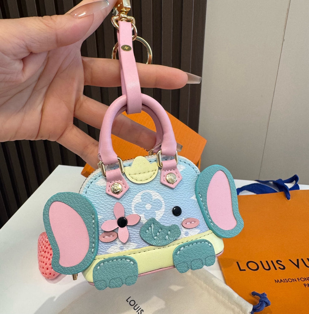 LOUIS VUITTON Metal Logo Mini Bag Bag Charm