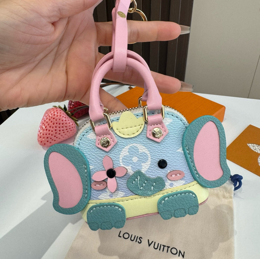 LOUIS VUITTON Metal Logo Mini Bag Bag Charm