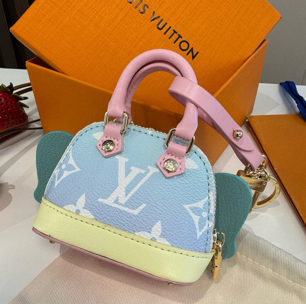 LOUIS VUITTON Metal Logo Mini Bag Bag Charm