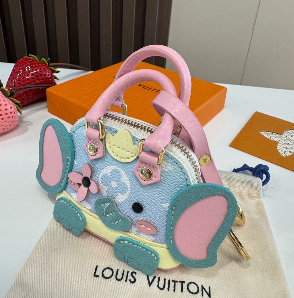LOUIS VUITTON Metal Logo Mini Bag Bag Charm