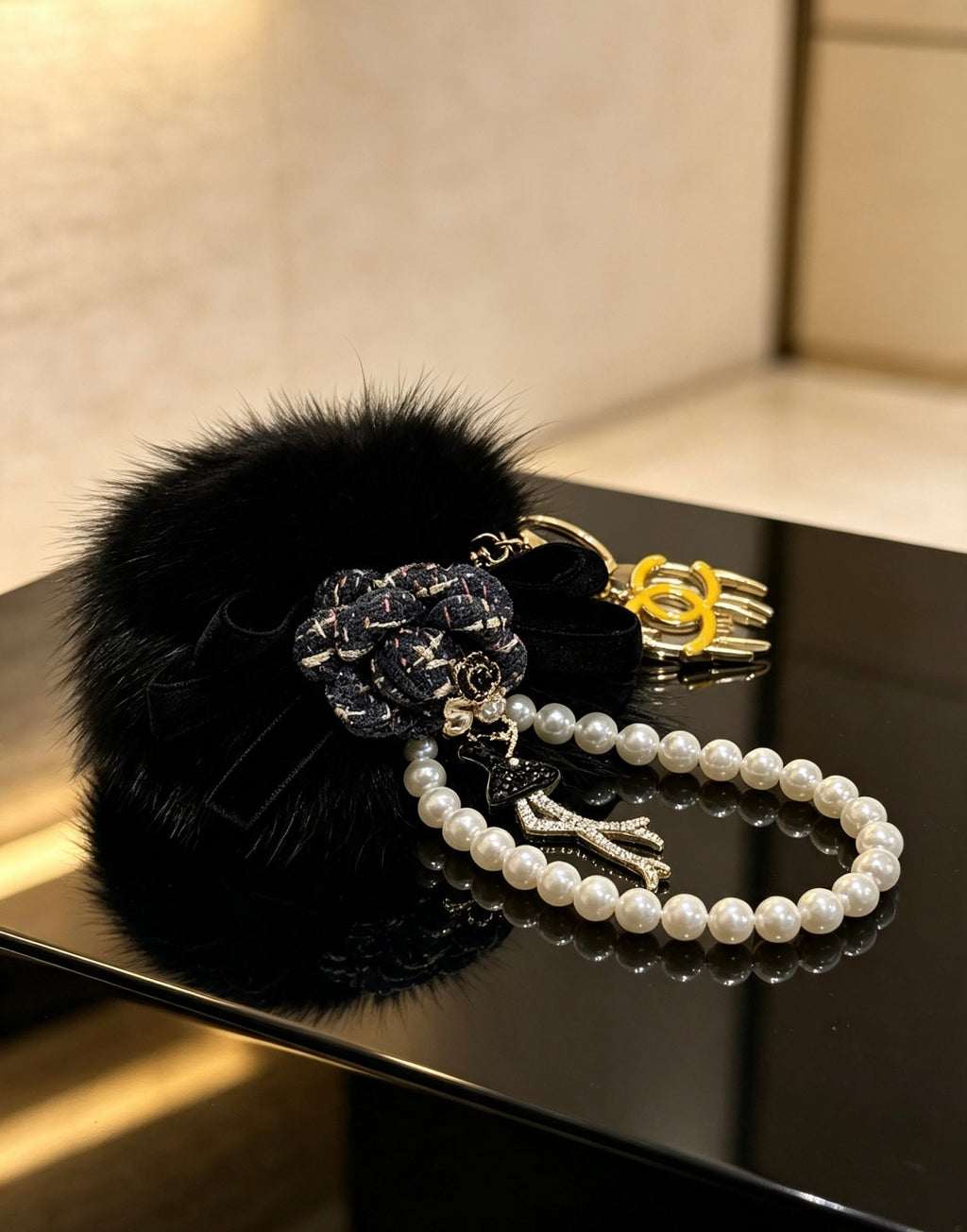 CHANEL Bag Charm Keychain
