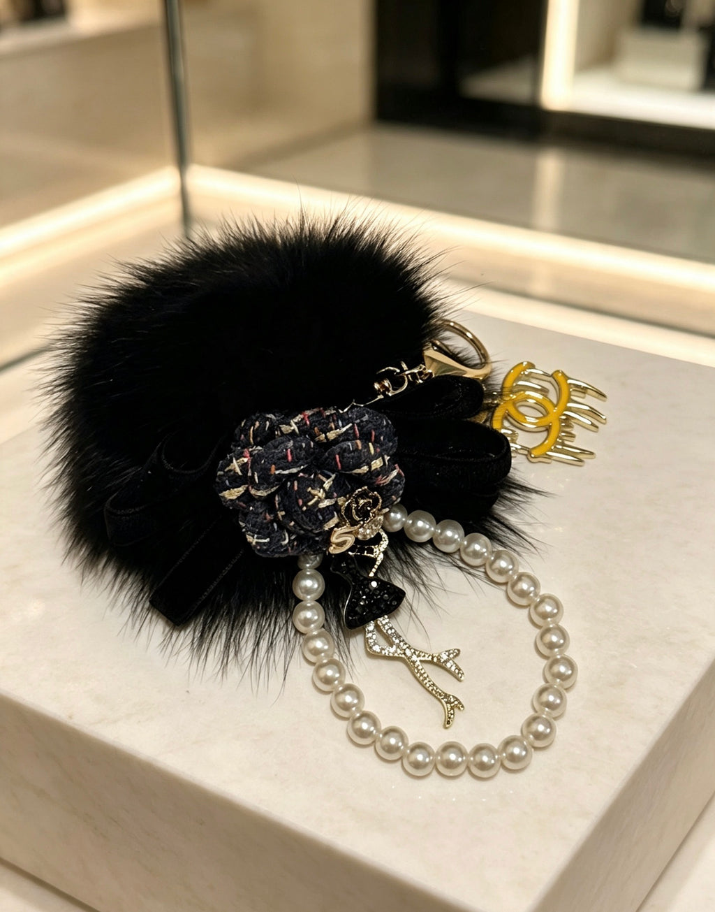 CHANEL Bag Charm Keychain