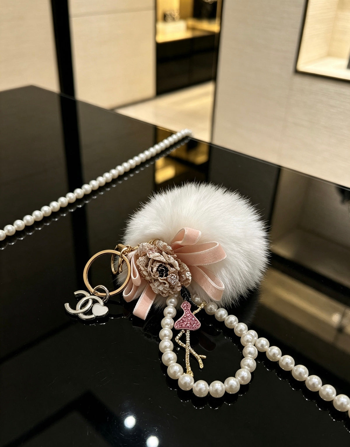 CHANEL Bag Charm Keychain