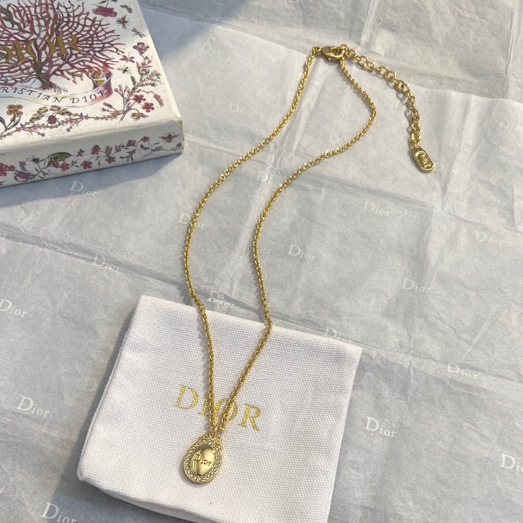 DIOR Vintage Bow Necklace