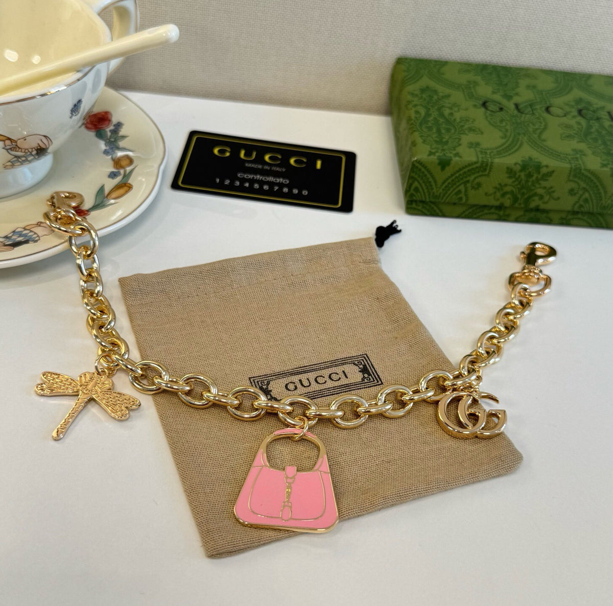 GUCCI Bag Charm Keychain
