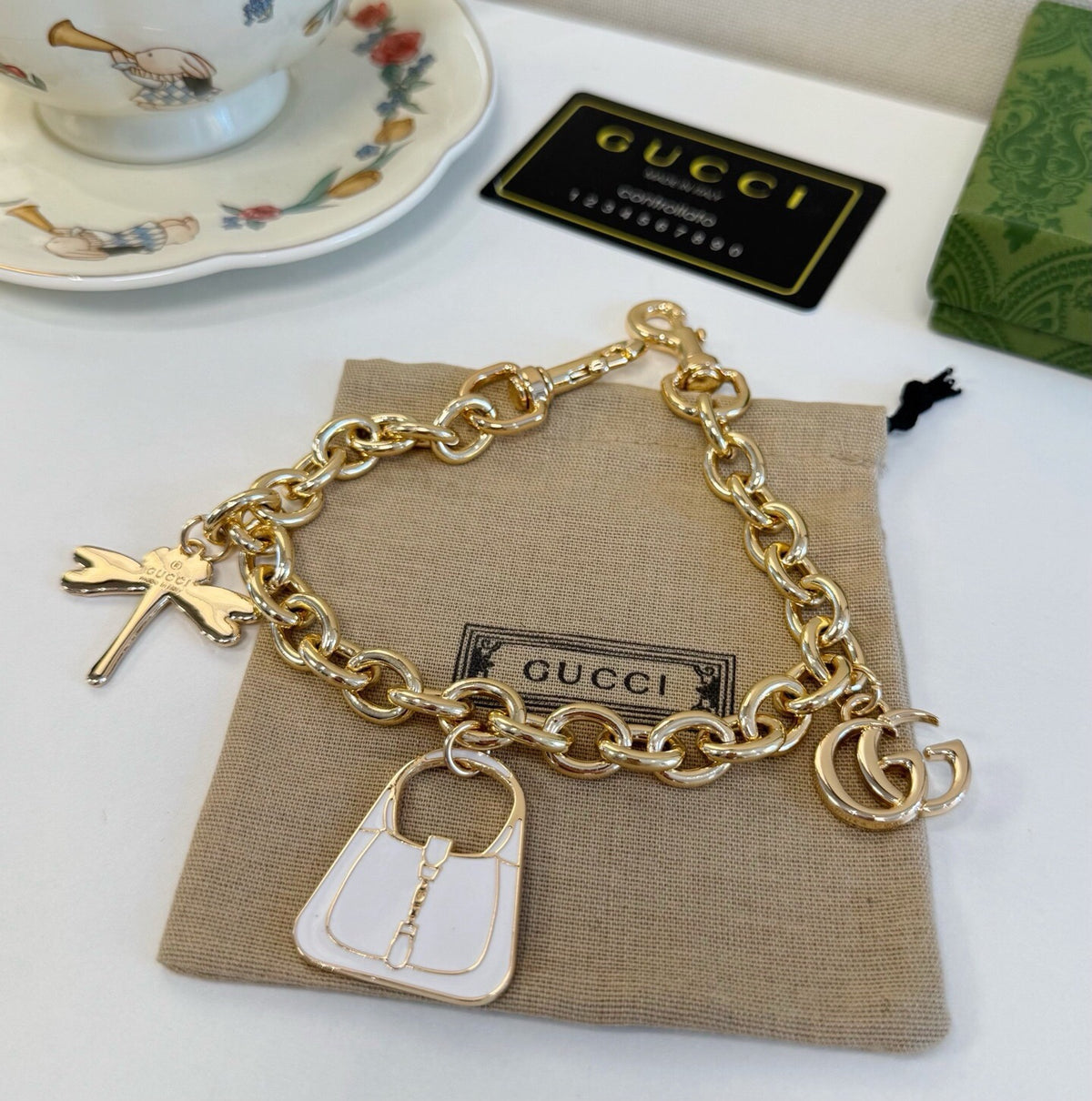 GUCCI Bag Charm Keychain