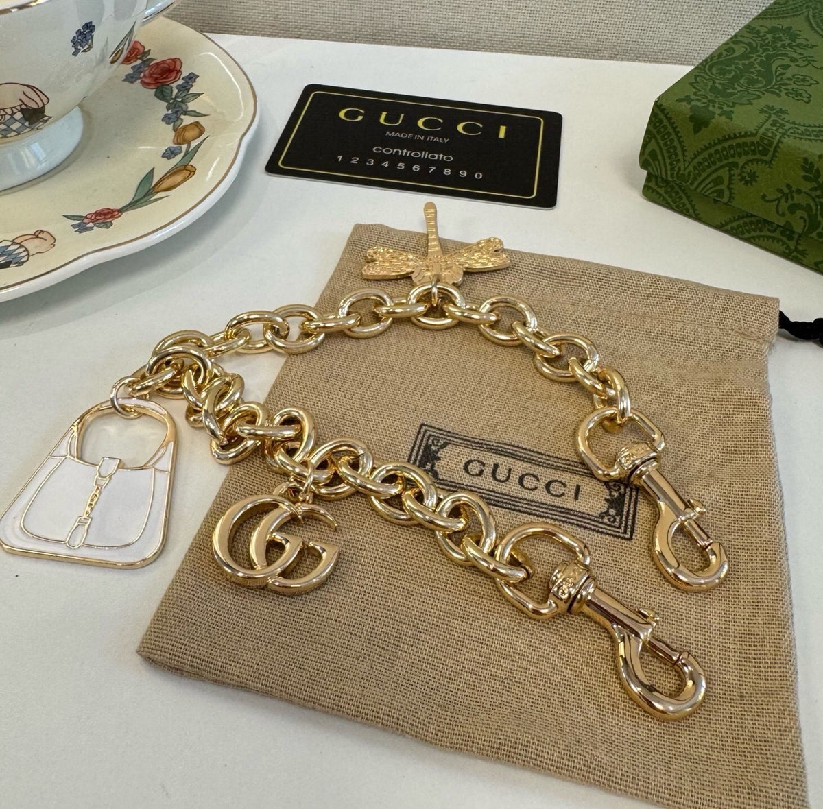 GUCCI Bag Charm Keychain