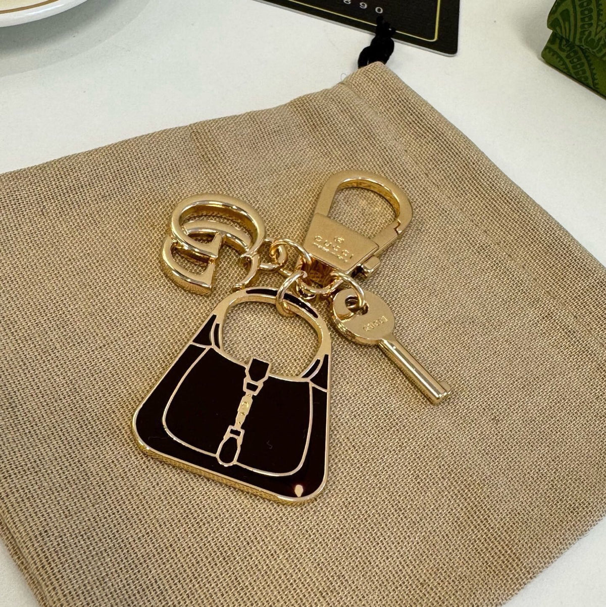 GUCCI Bag Charm Keychain
