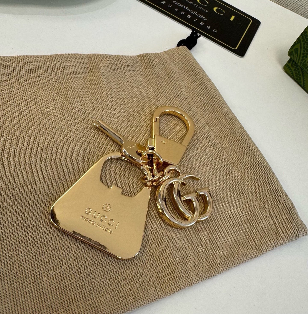 GUCCI Bag Charm Keychain