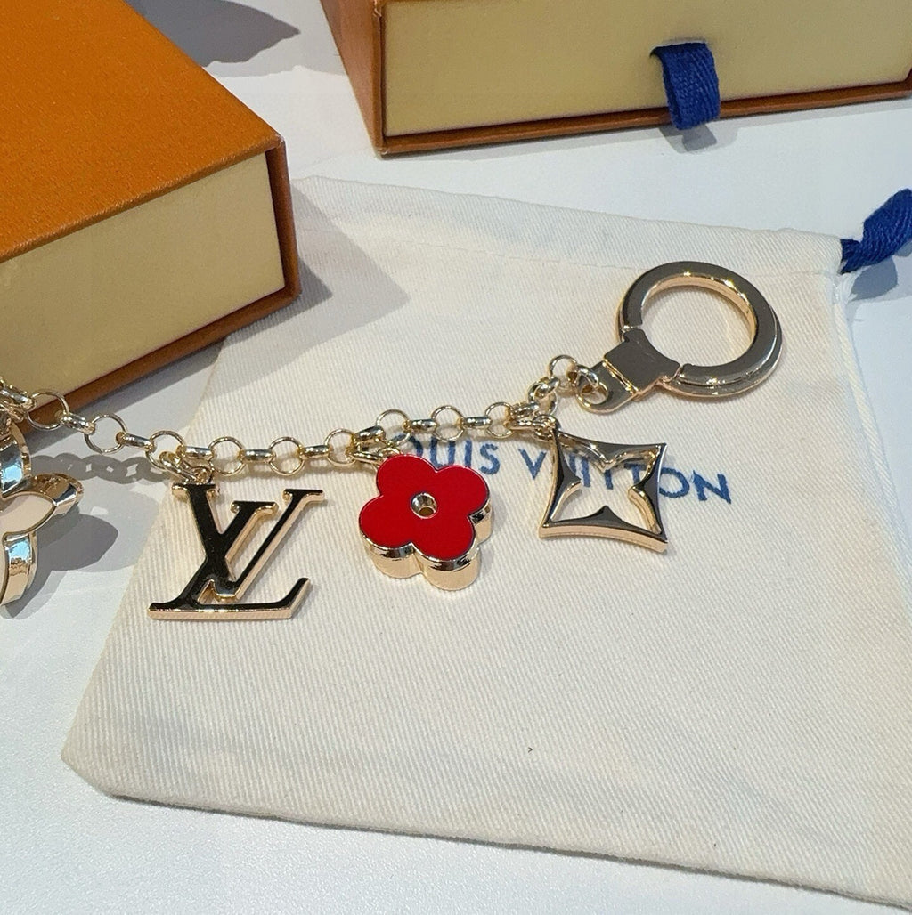 LOUIS VUITTON Canvas Bag Charm Keychain
