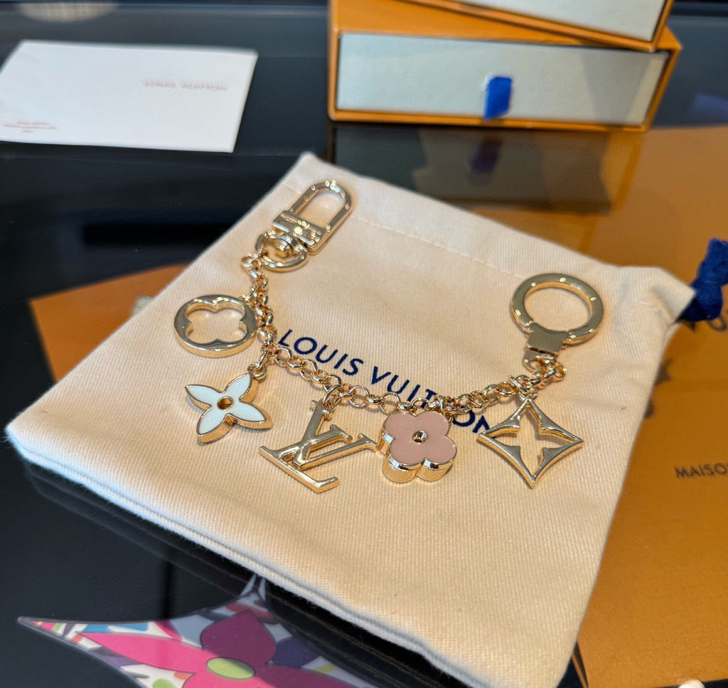 LOUIS VUITTON Canvas Bag Charm Keychain