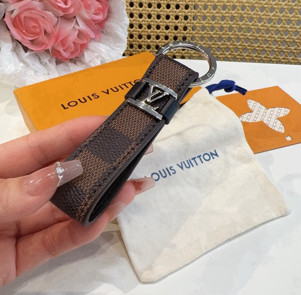 LOUIS VUITTON Logo Bag Charm Keychain