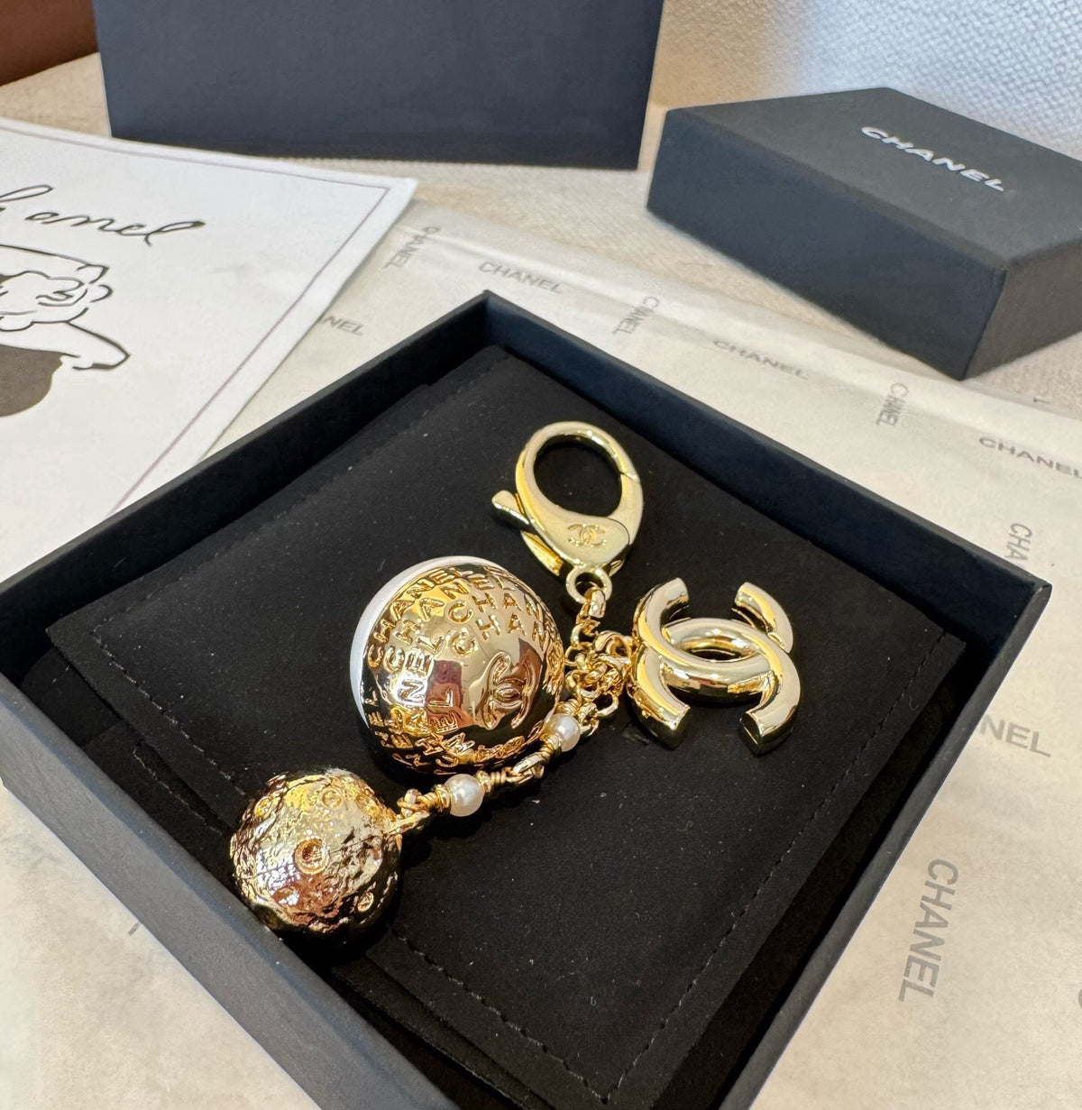 CHANEL Bag Charm Keychain