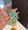 Leather Metal Keychain