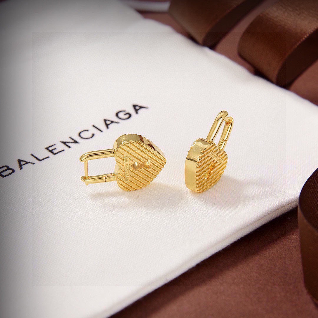 BALENCIAGA 18K Gold Earrings