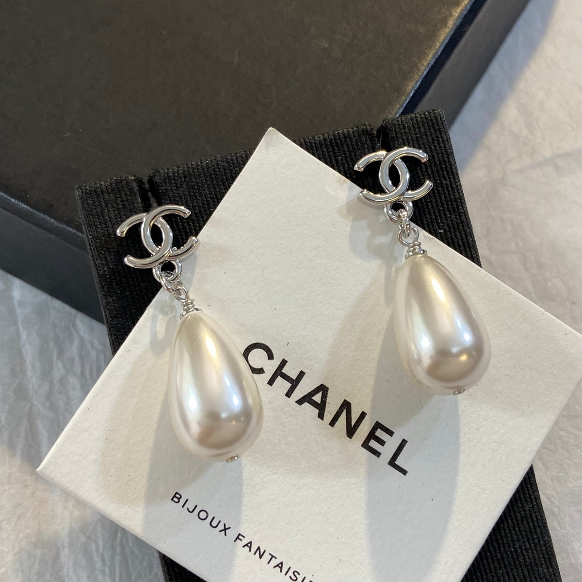 SWAROVSKI Pearl Crystal Double-C Earrings