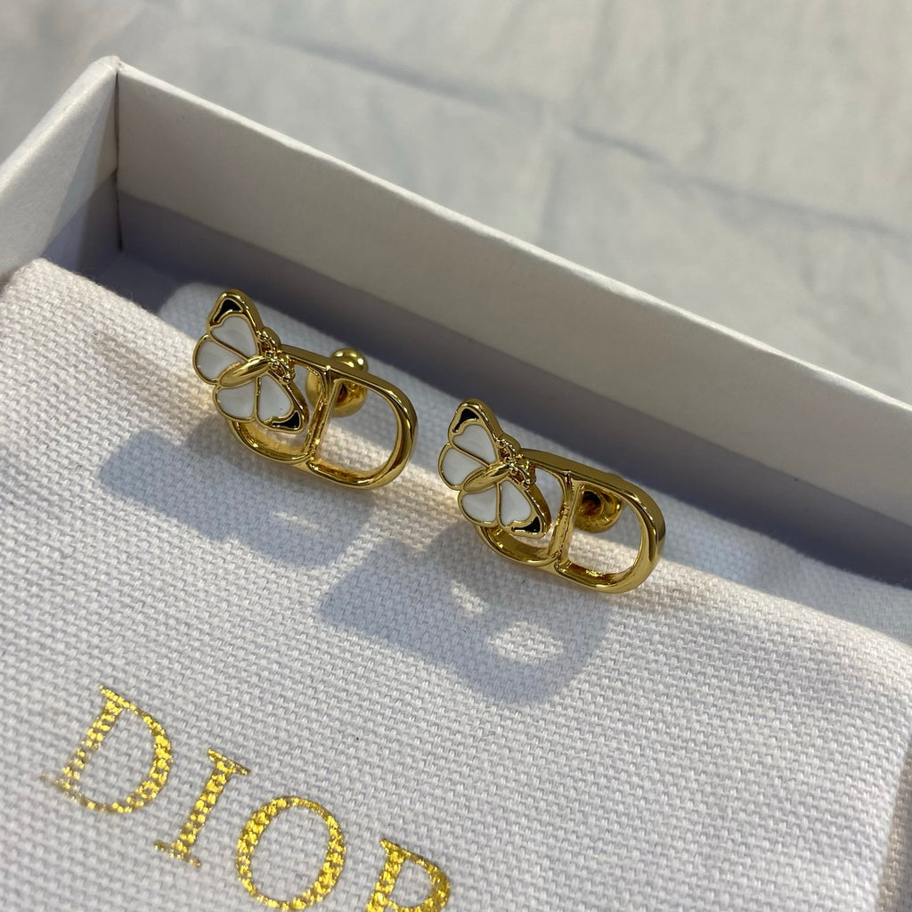 Enamel Mother-of-Pearl Earrings