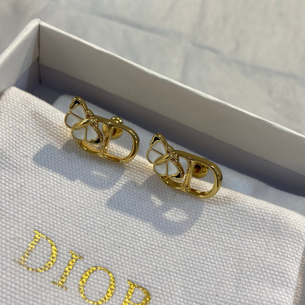 Enamel Mother-of-Pearl Earrings