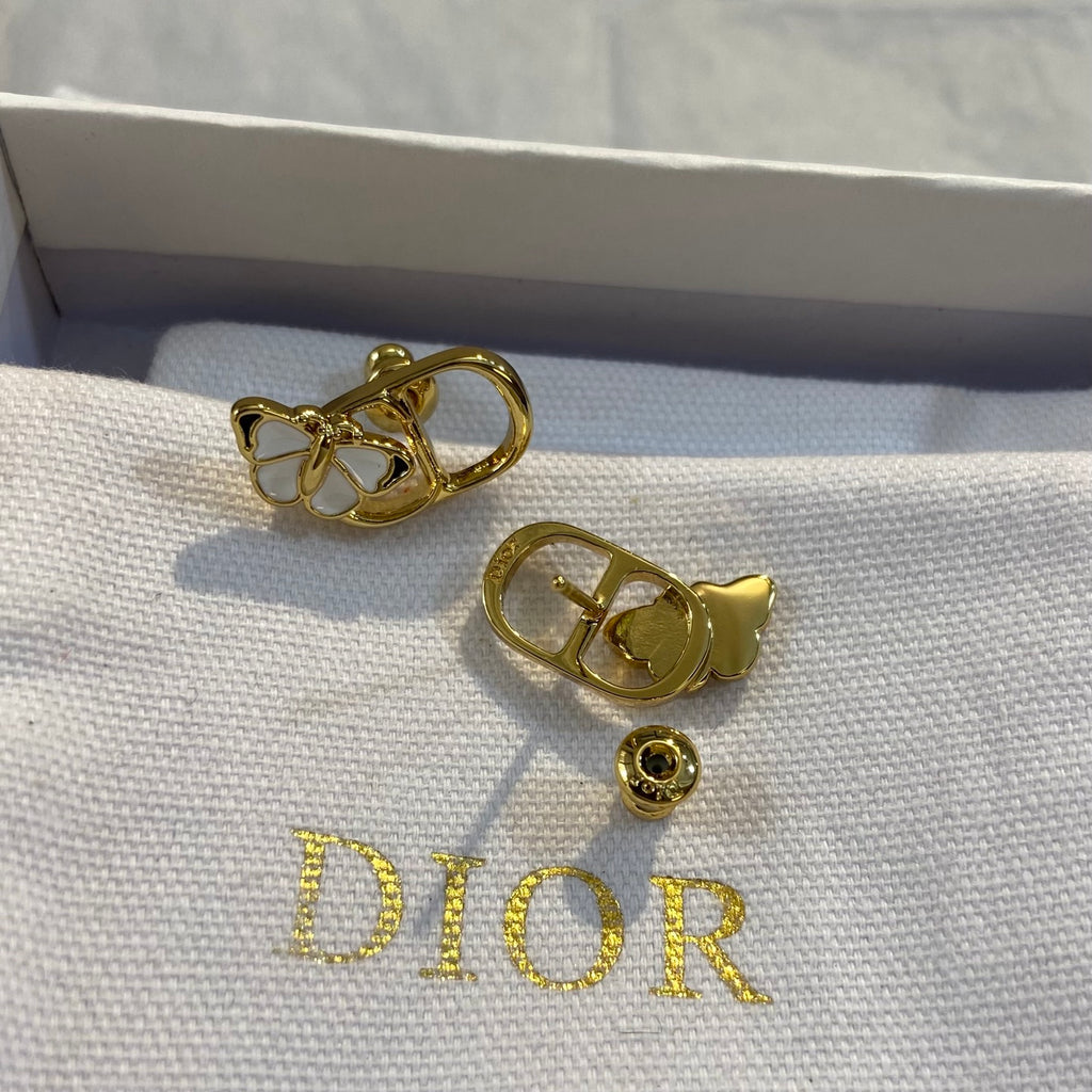 Enamel Mother-of-Pearl Earrings