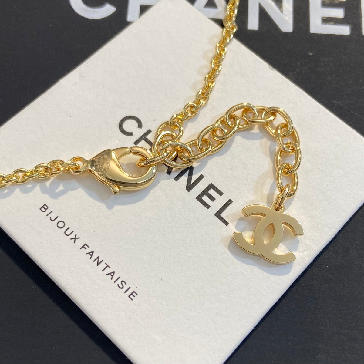 CHANEL Enamel Double-C Star Necklace