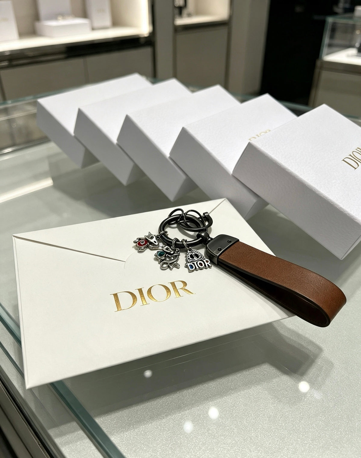 DIOR Bag Charm Keychain