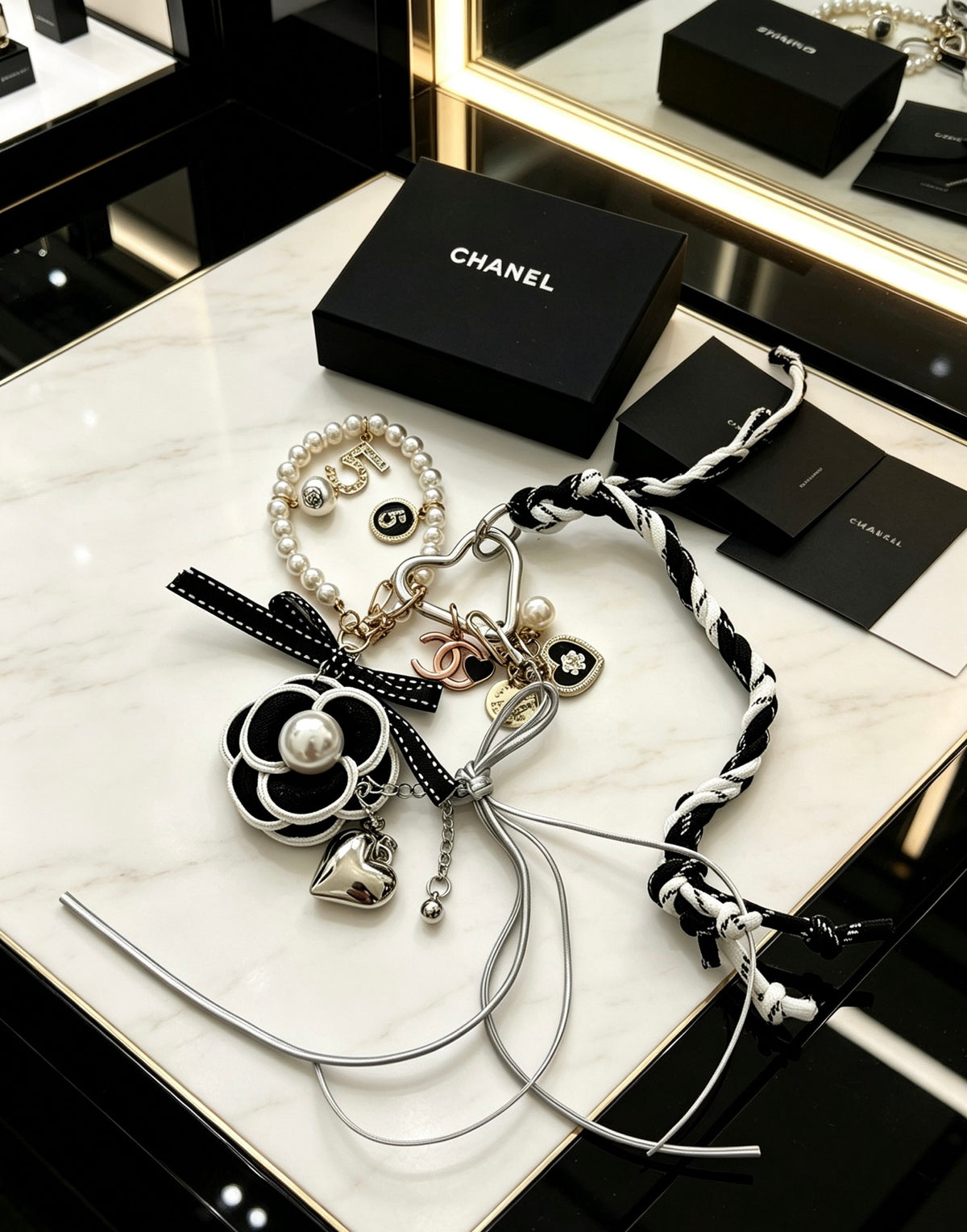 CHANEL Bag Charm Keychain