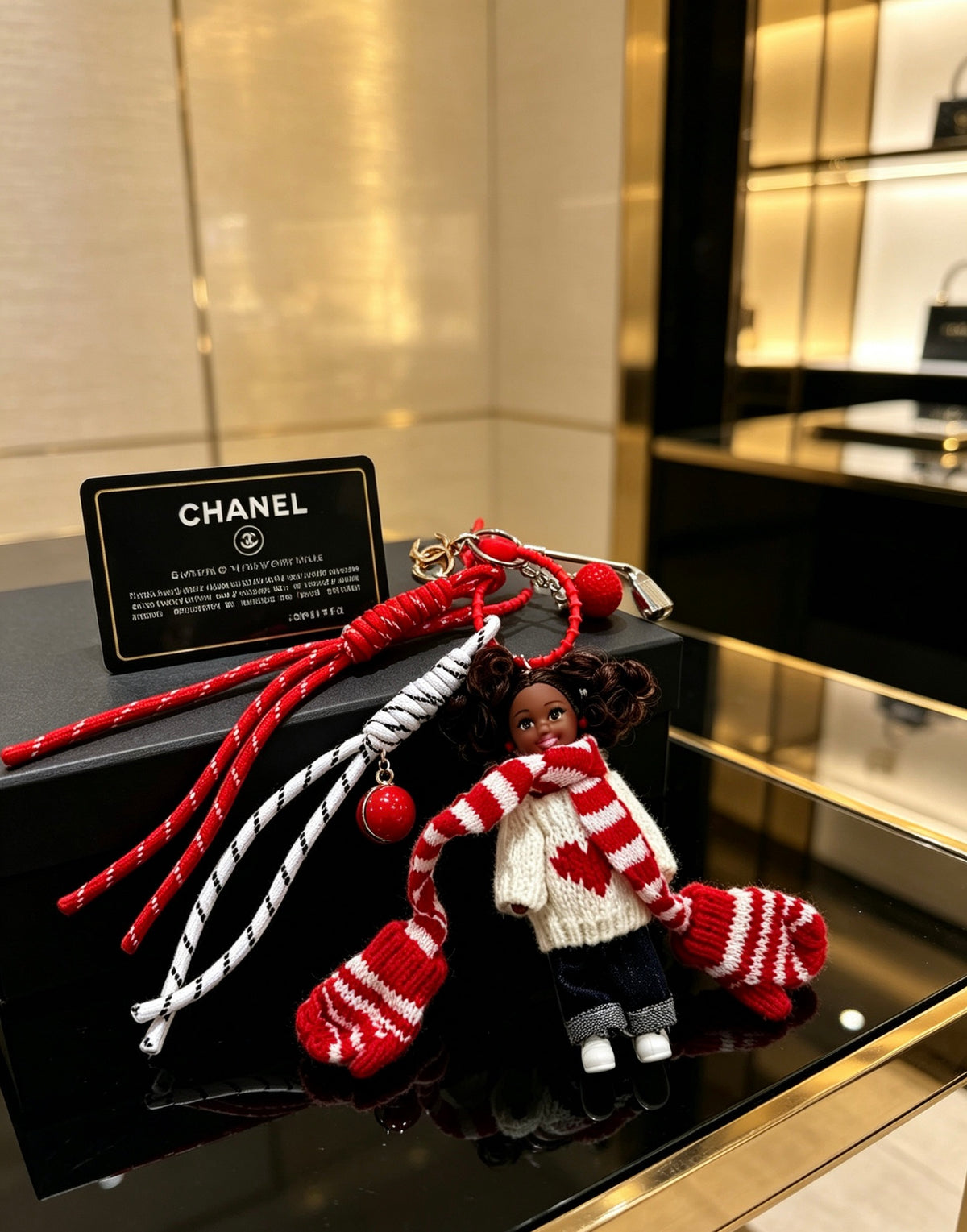 CHANEL Bag Charm Keychain