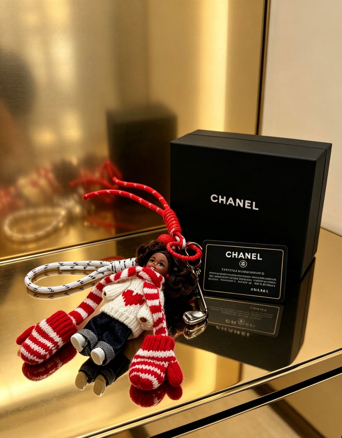 CHANEL Bag Charm Keychain