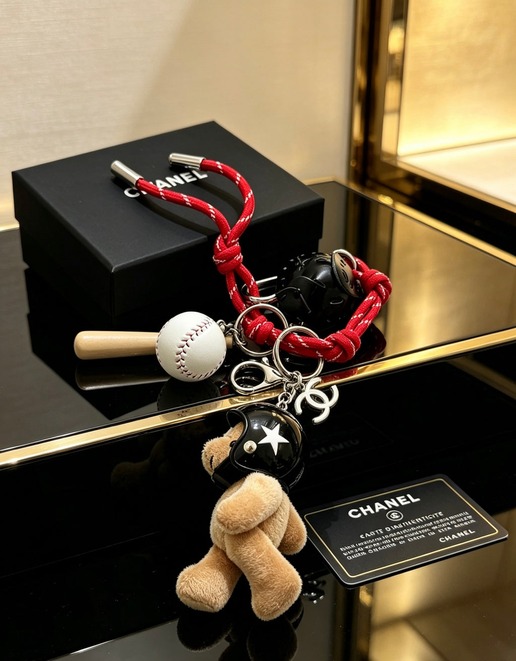 CHANEL Bag Charm Keychain