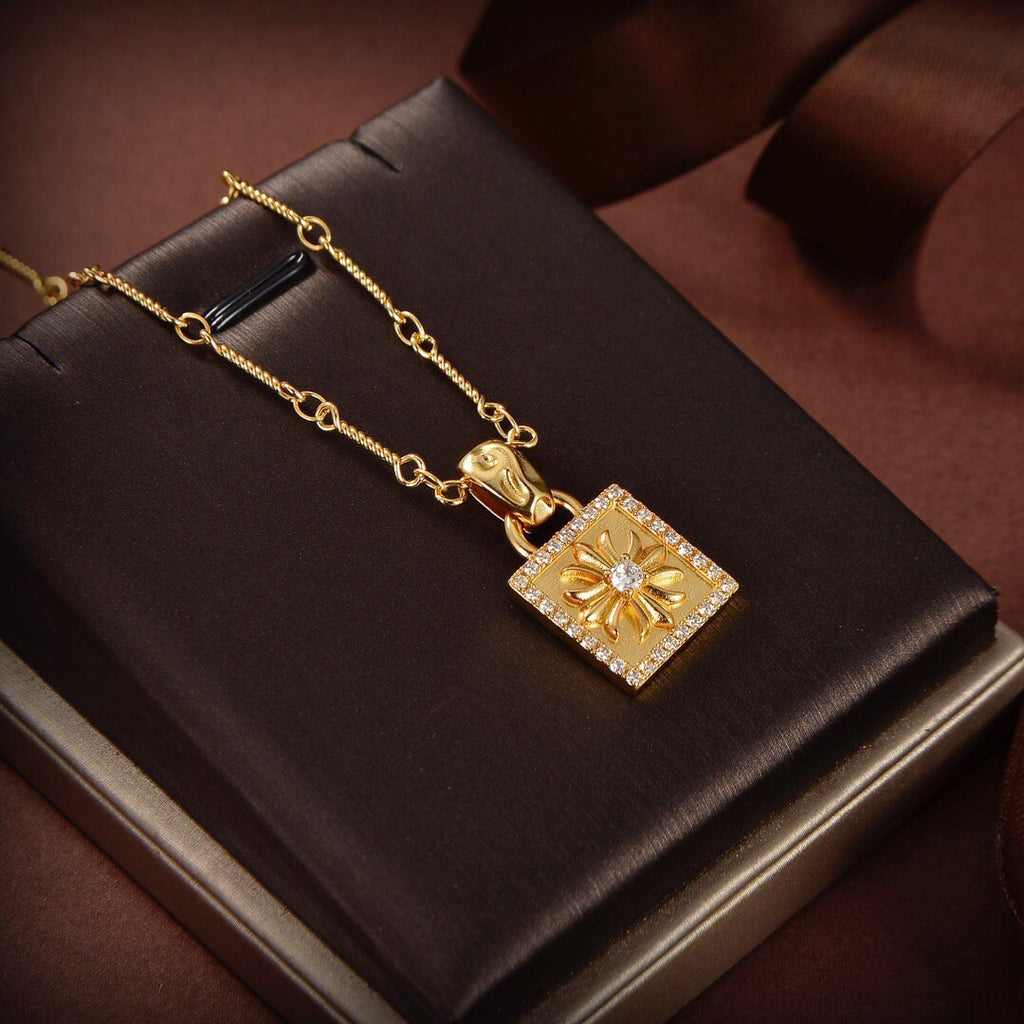 Crystal Cross Necklace