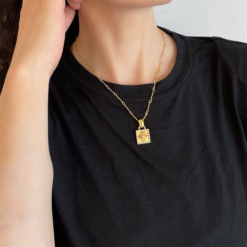 Crystal Cross Necklace