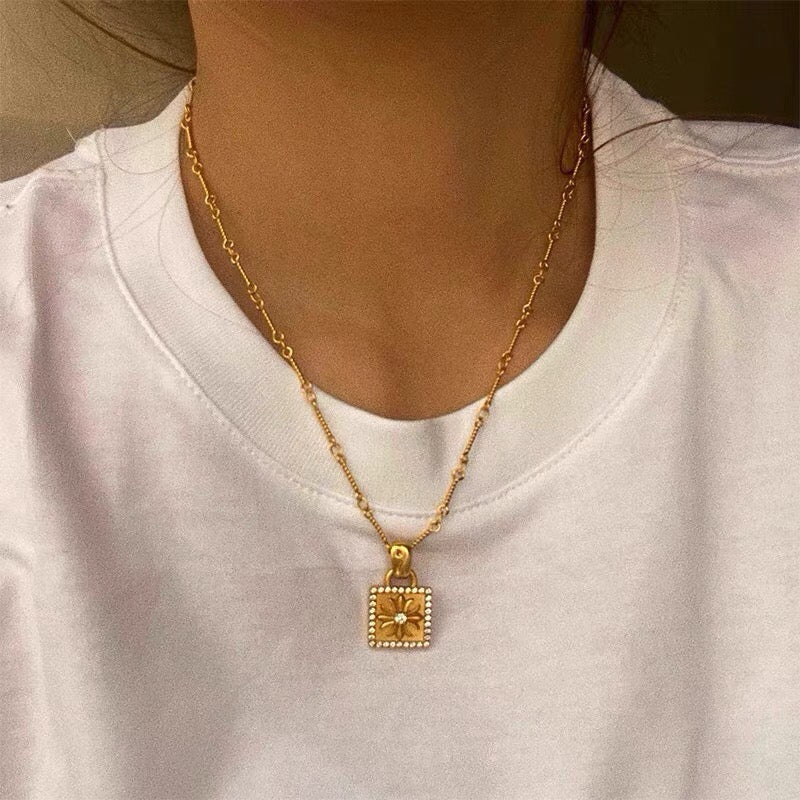 Crystal Cross Necklace