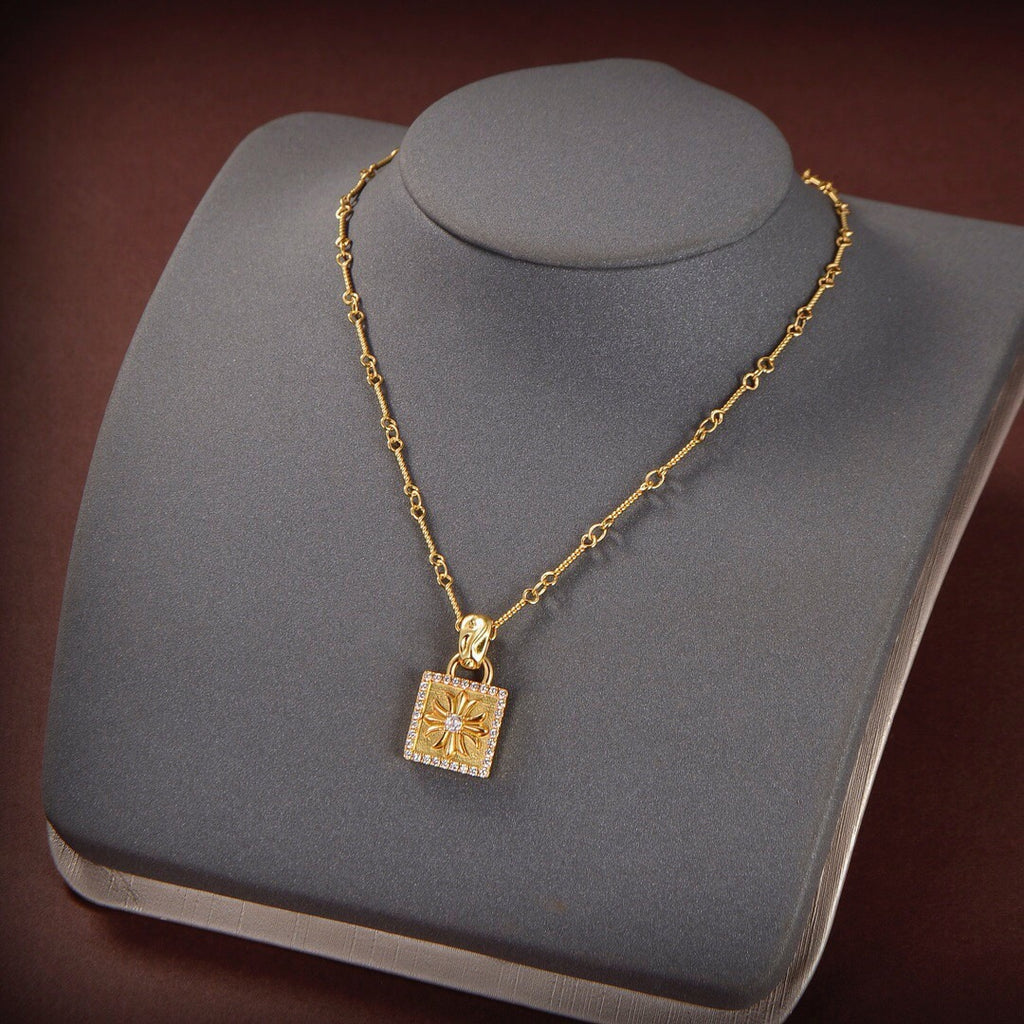 Crystal Cross Necklace