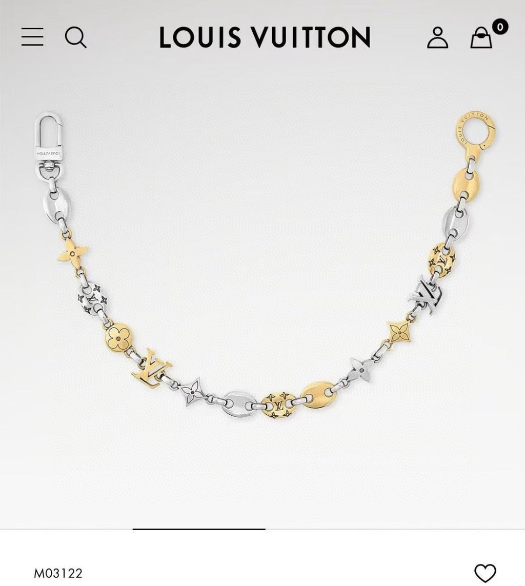 LOUIS VUITTON Metal Bag Charm Keychain