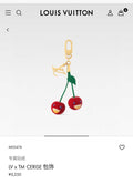 LOUIS VUITTON M02476 Metal Logo Bag Charm Keychain
