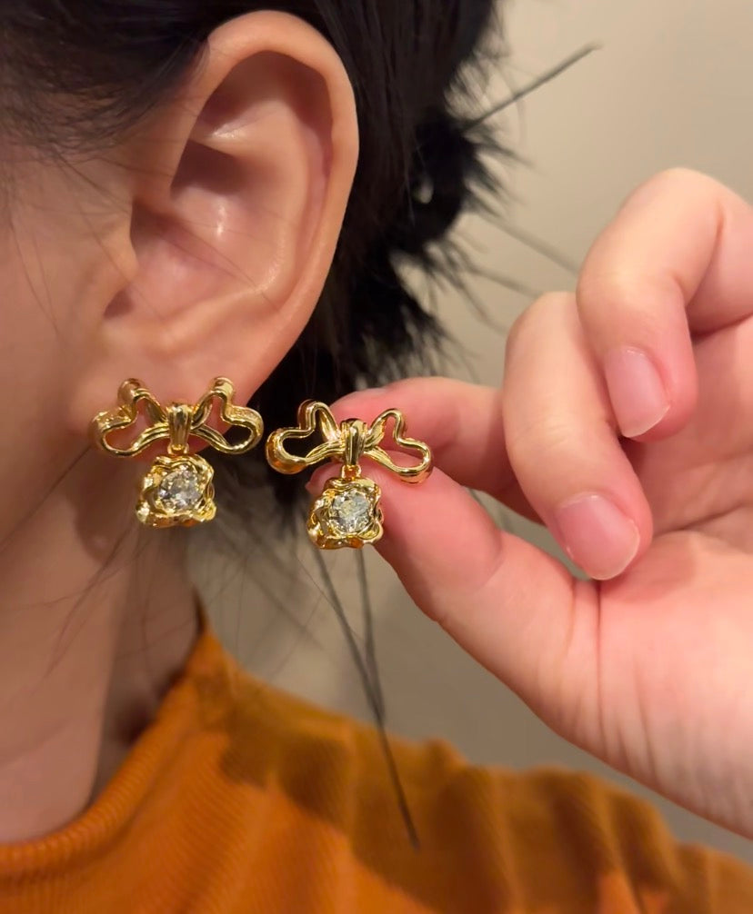Bow Tassel Earrings