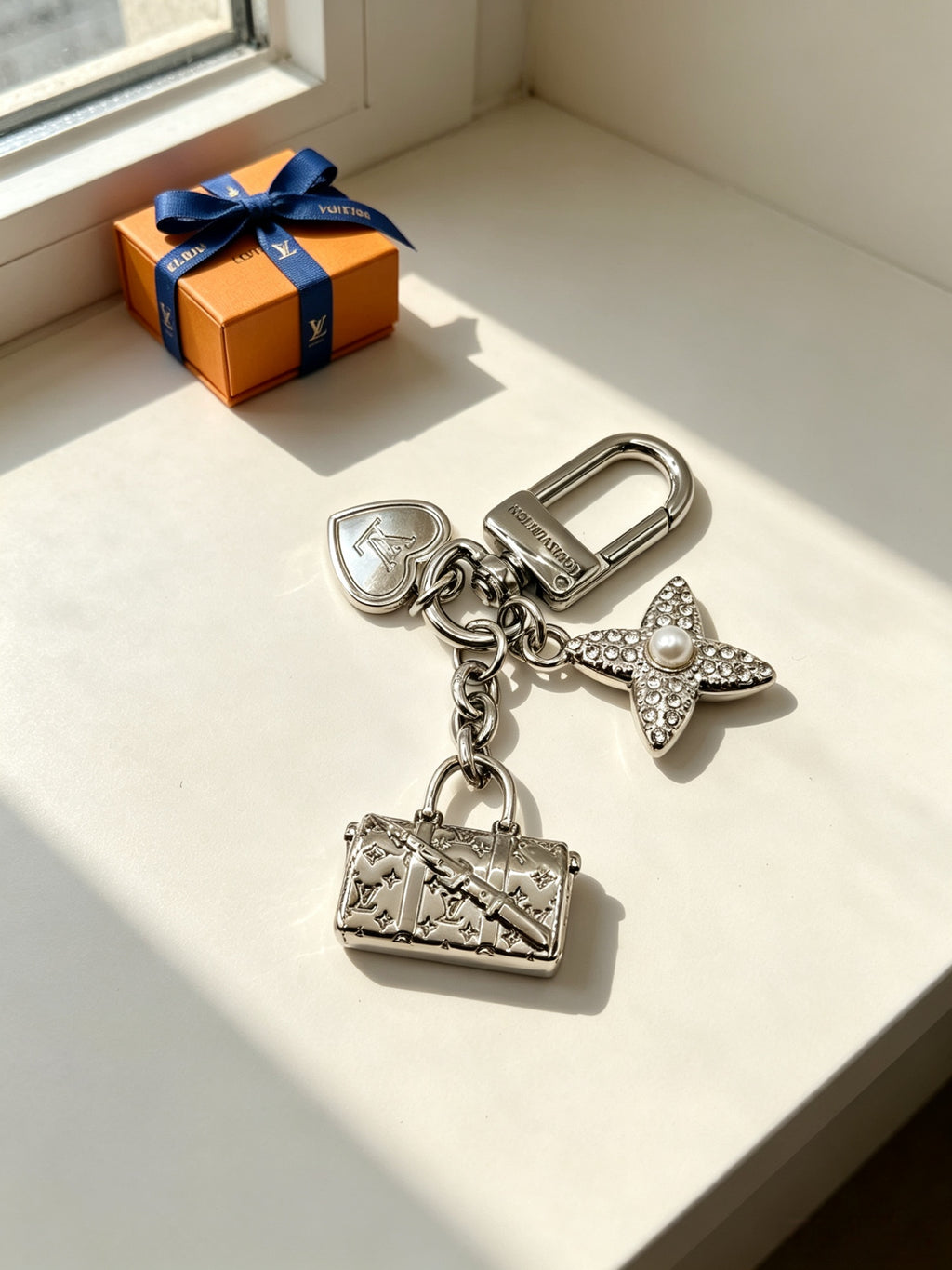 Metal Flower Mini Bag Bag Charm