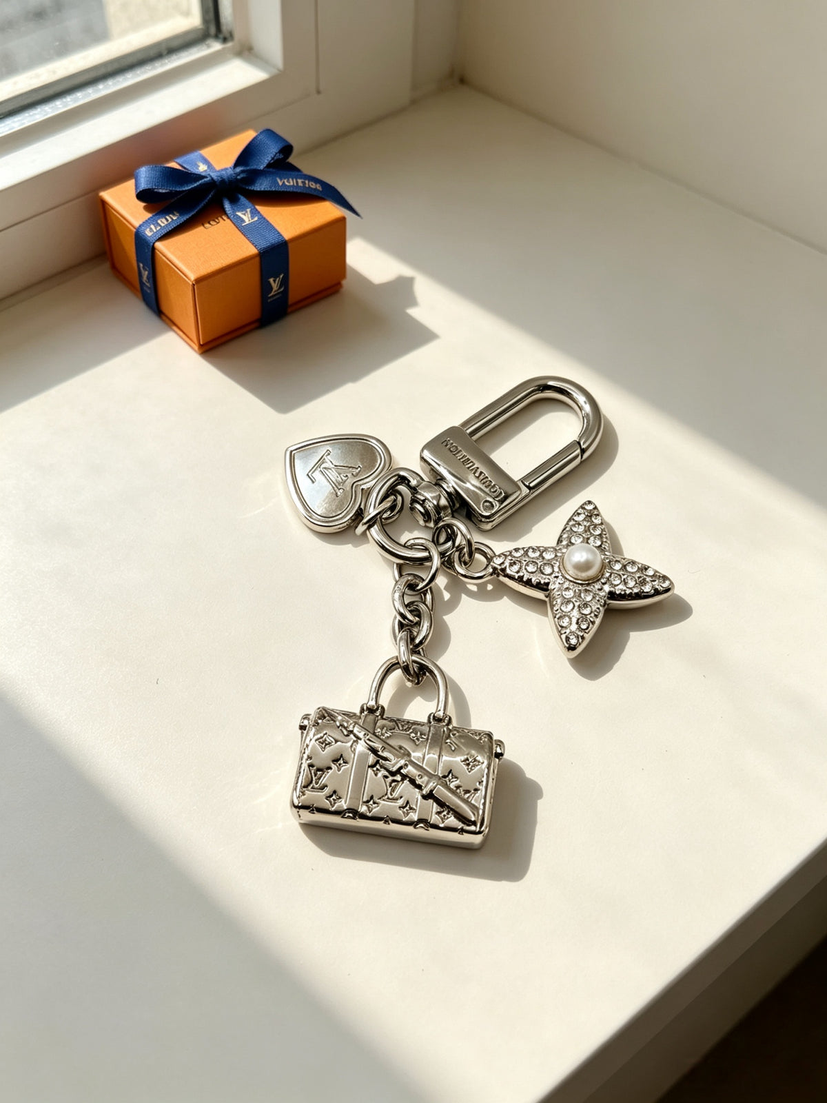 Metal Flower Mini Bag Bag Charm