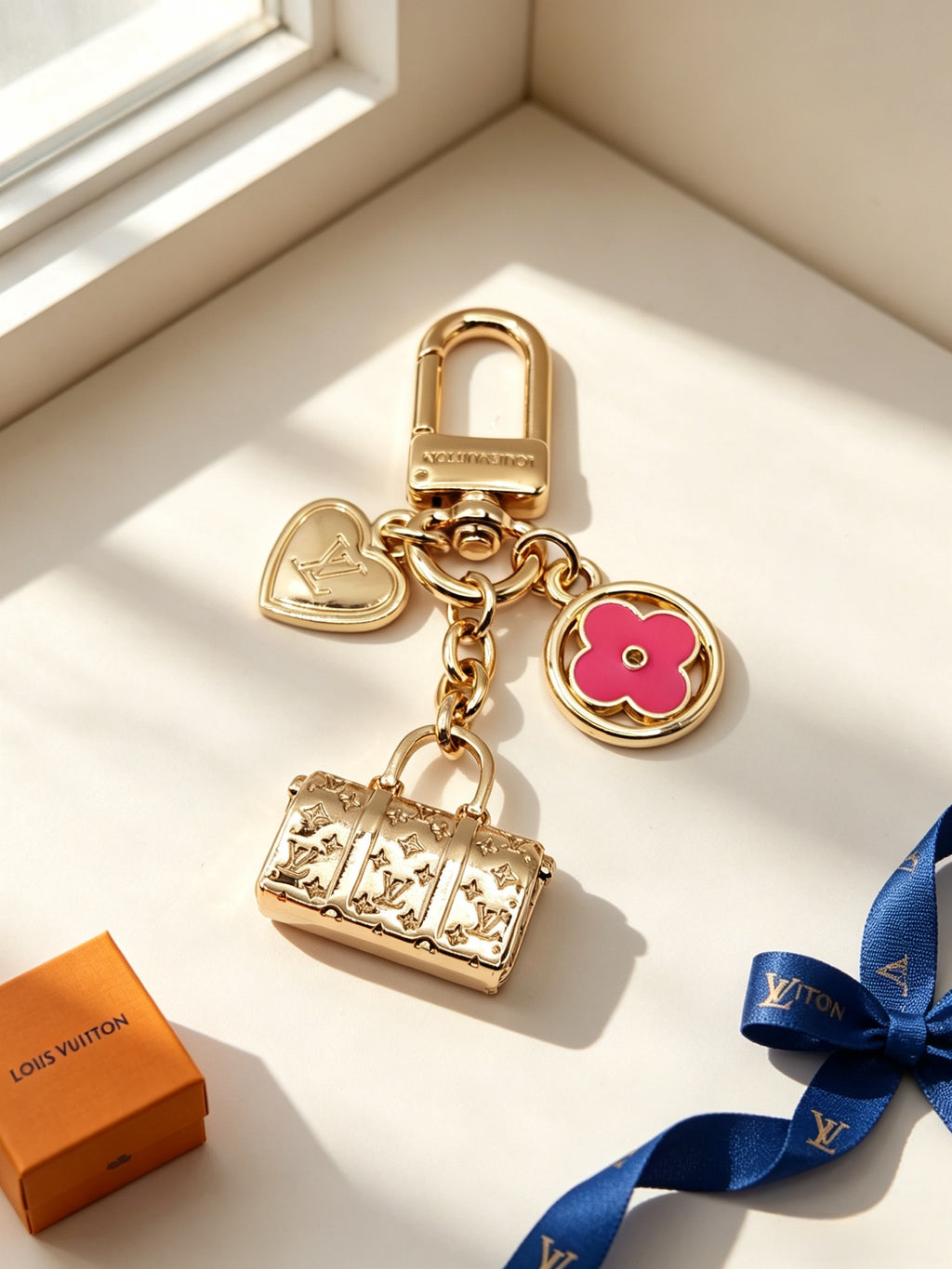 Metal Flower Mini Bag Bag Charm