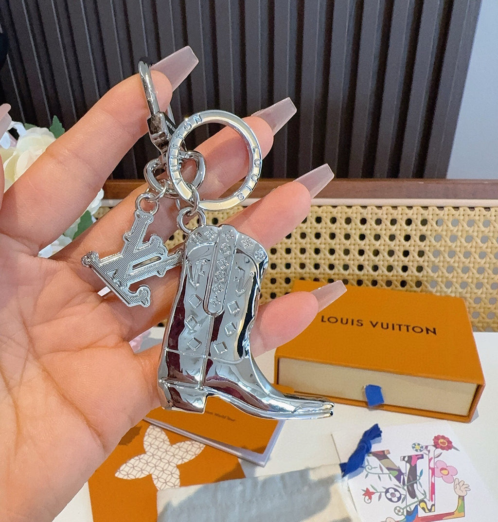 Logo Bag Charm Keychain
