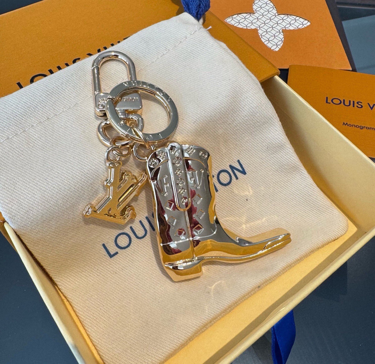 Logo Bag Charm Keychain