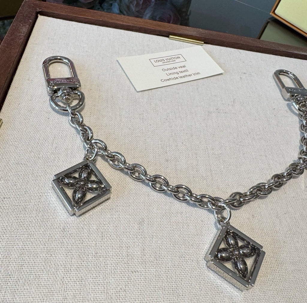 LOUIS VUITTON Metal Bag Charm Keychain